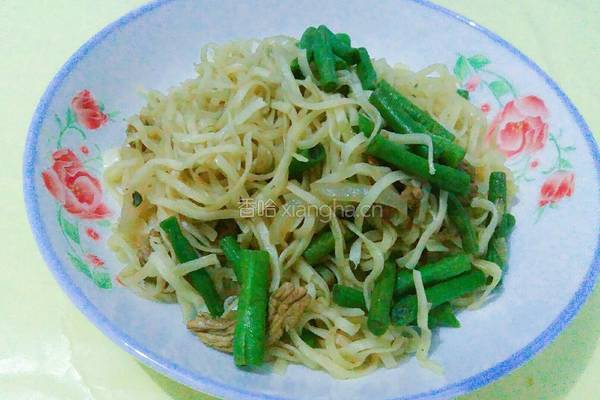 豆角焖面的做法图解6