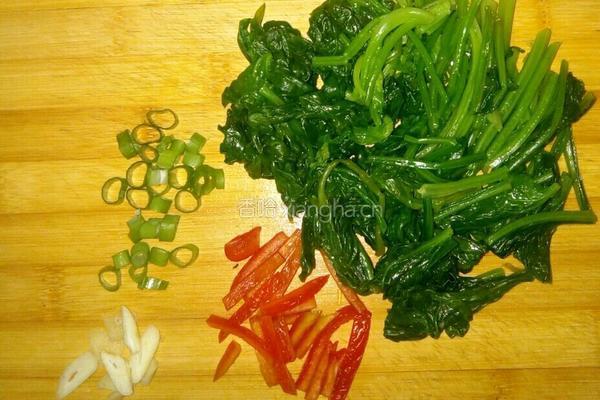 菠菜炒粉丝的做法图解4