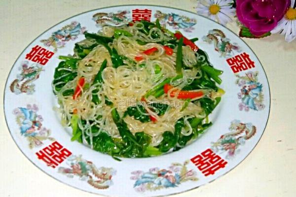 菠菜炒粉丝的做法图解8