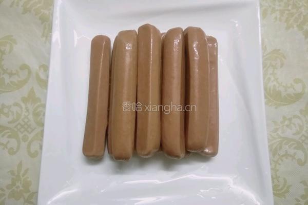蜜汁鸡肉肠的做法图解2