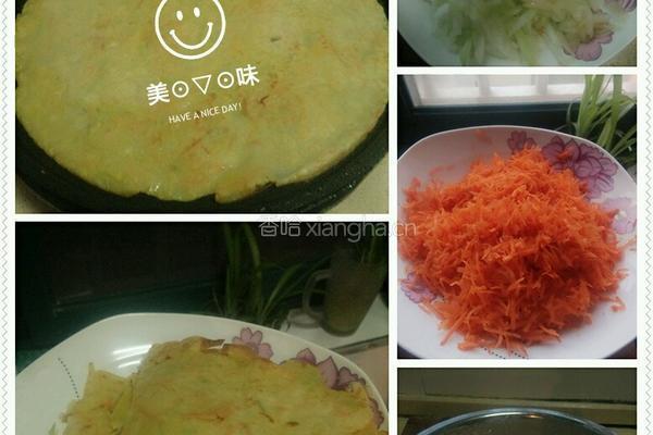 胡萝卜鸡蛋饼的做法图解6