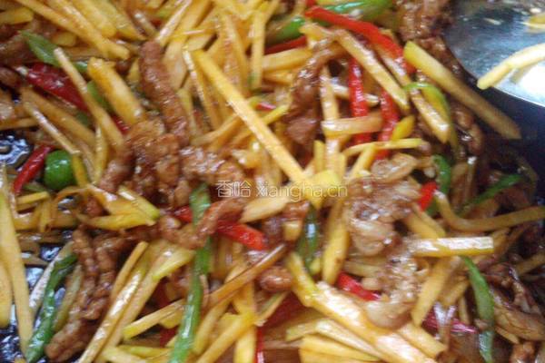 南瓜丝炒肉的做法图解8