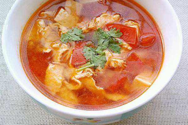番茄鸡蛋豆腐汤的做法图解8