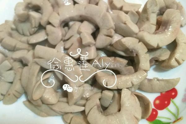 猪腰炒韭菜花的做法图解5
