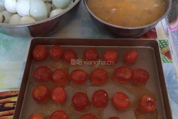 玫瑰豆沙蛋黄酥的做法图解3