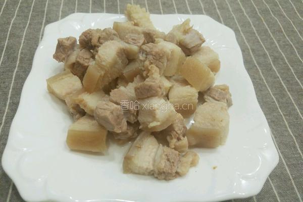 杏鲍菇红烧肉的做法图解5