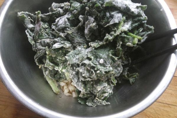 粉蒸红薯叶的做法图解8
