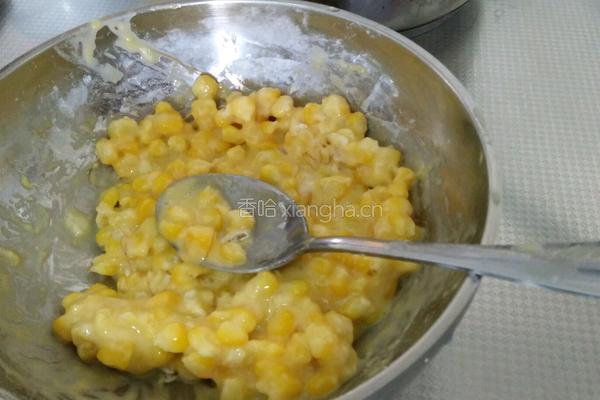 玉米粒饼的做法图解3