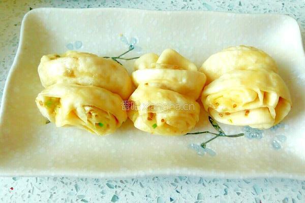 芝麻葱油小花卷的做法图解14