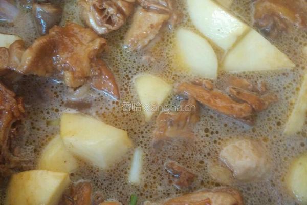 鸡骨架炖土豆的做法图解6