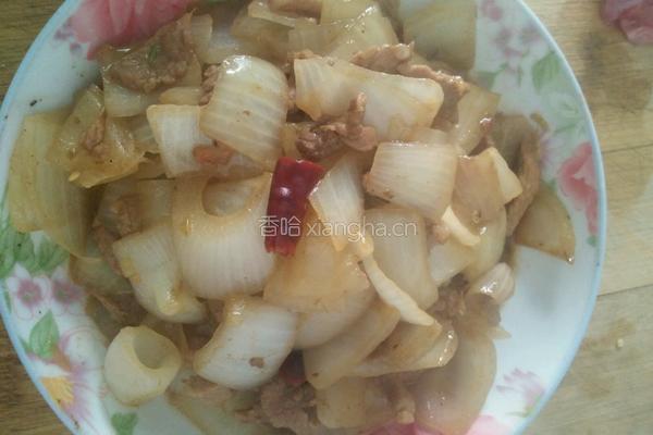 洋葱炒肉的做法图解5