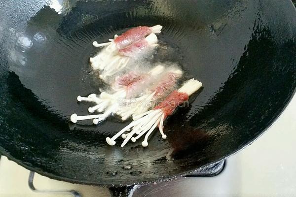 金针菇牛肉的做法图解3