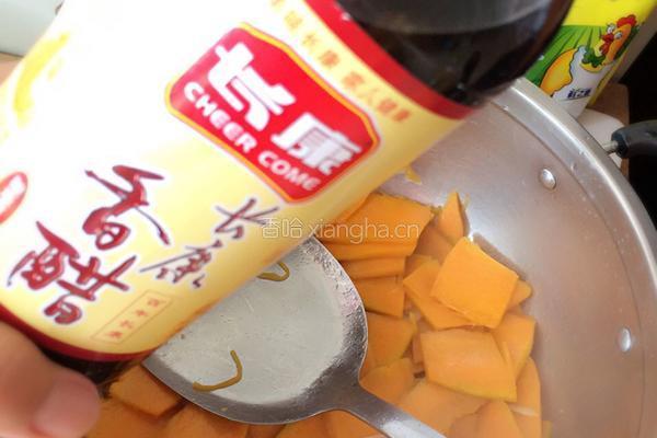 酸甜南瓜蒜片羹的做法图解4