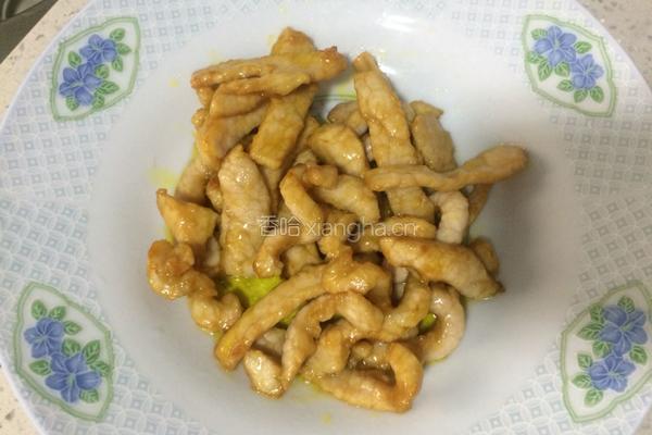 肉丝炒蒜苔的做法图解9