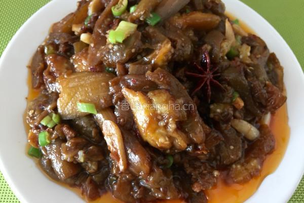 私房肉沫酱爆茄子 的做法图解10