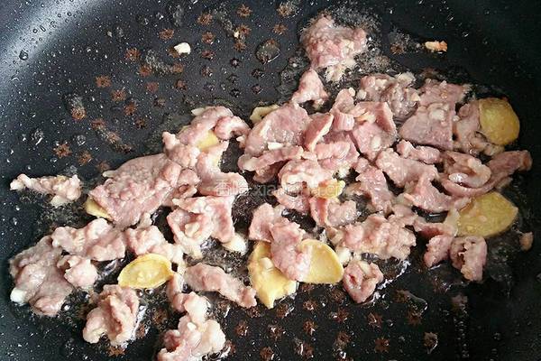 肉片烧蘑菇的做法图解4