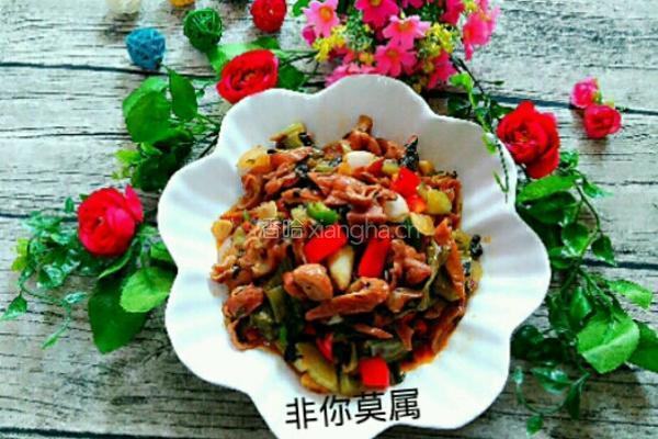 酸菜猪大肠的做法图解9