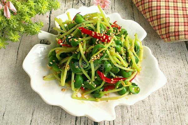 凉拌豆苗的做法图解7
