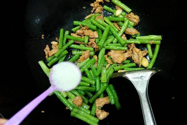 肉炒豆角的做法图解7