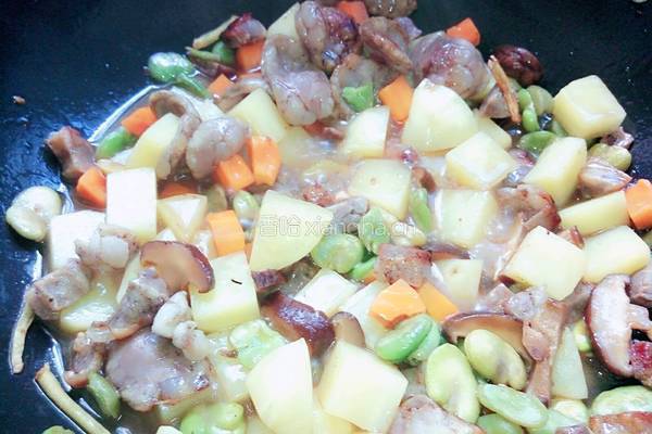 土豆香肠焖饭的做法图解9