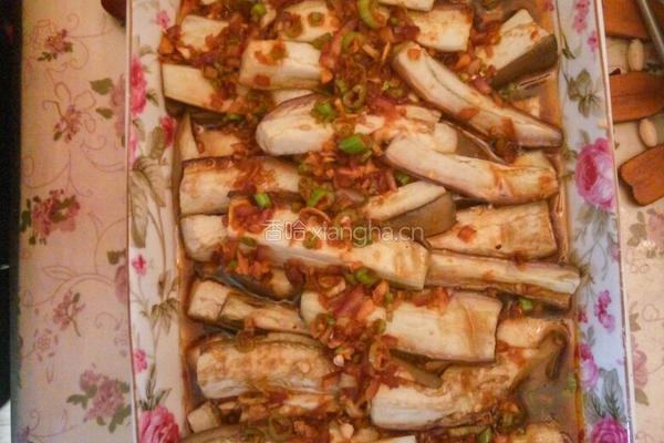 蚝油蒸茄条的做法图解5