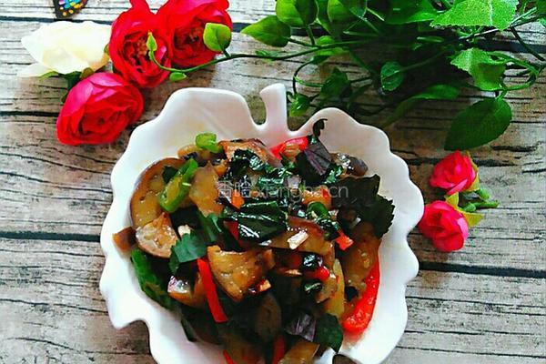 紫苏叶烧茄子的做法图解5