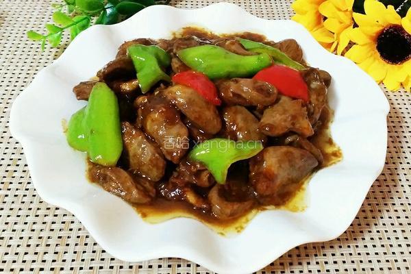 尖椒爆鸡心的做法图解11