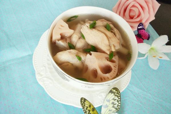 莲藕炖鸡汤的做法图解13