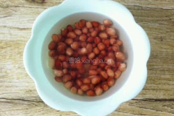 花生牛奶汤的做法图解1