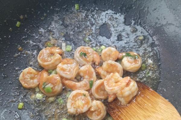 虾仁炒娃娃菜的做法图解3