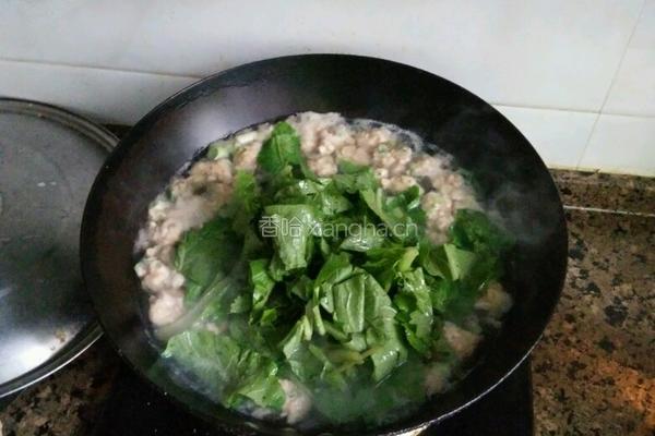 白菜炖肉丸子的做法图解5