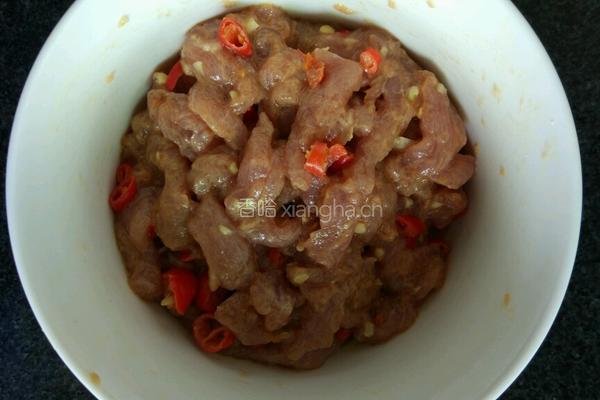 长豆角炒肉的做法图解1