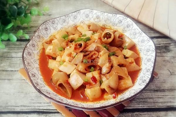 大肠烧豆腐的做法图解8