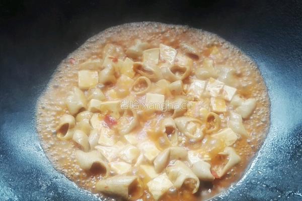 大肠烧豆腐的做法图解6