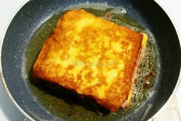 港式小食火腿西多士的做法图解10