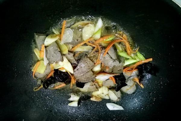 爆炒羊肝的做法图解5