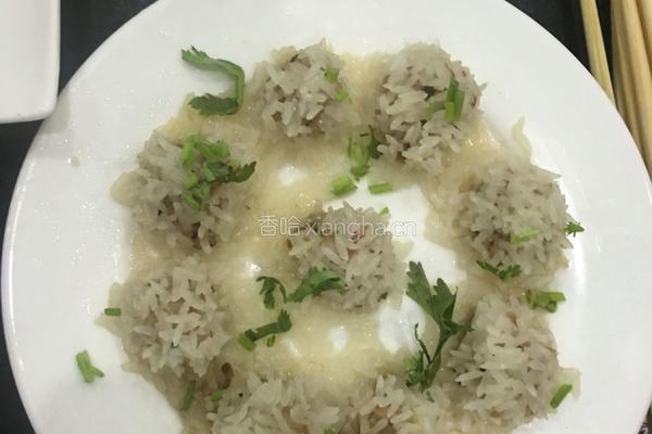 糯米肉丸子的做法图解2