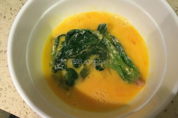 锅塌菠菜的做法图解6