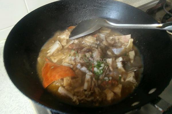 梭子蟹豆腐煲的做法图解5