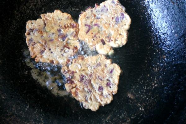 花生紫甘蓝煎饼的做法图解11