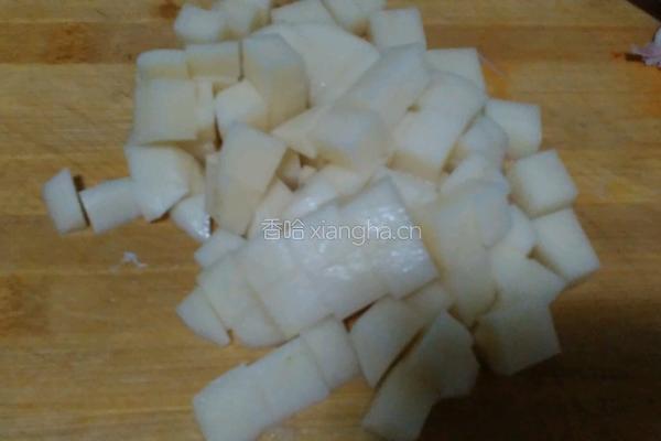 黑椒炒鸭丁的做法图解3