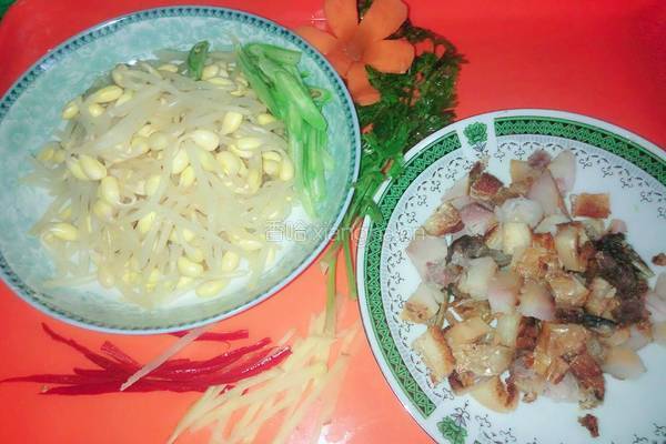 黄豆芽炒咸鱼的做法图解6