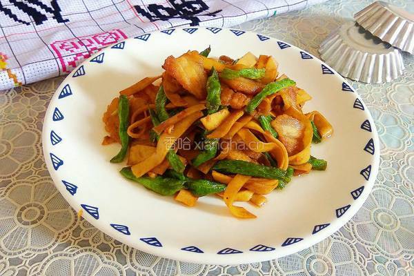 豆角豆腐皮的做法图解5