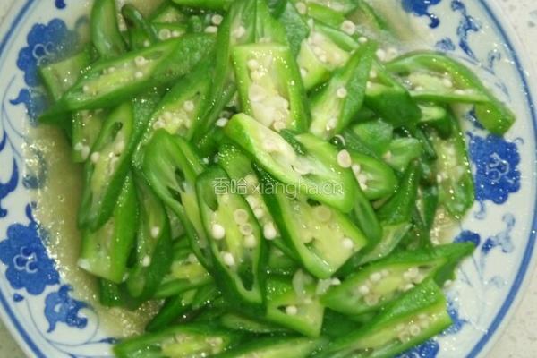 蒜香秋葵的做法图解3