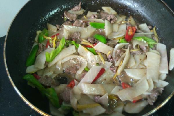 萝卜炒牛肉的做法图解8