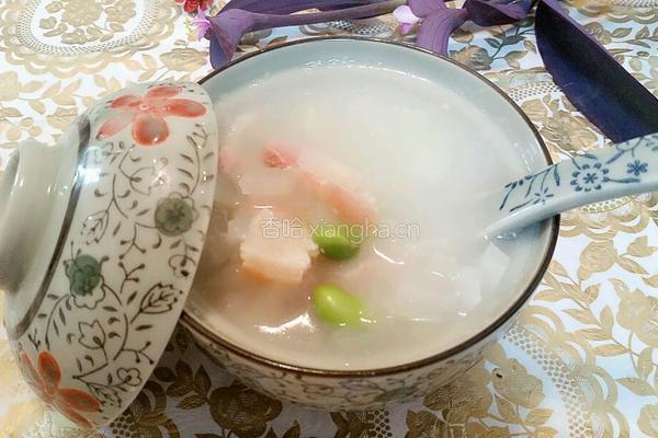 冬瓜毛豆咸肉汤的做法图解3