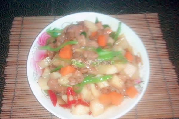 鸡肉炒藕丁的做法图解9