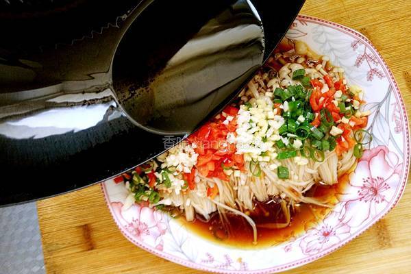 冲油金针菇的做法图解12