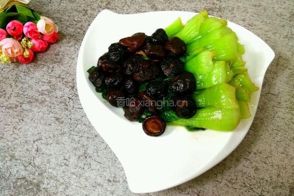 香菇油菜的做法图解7