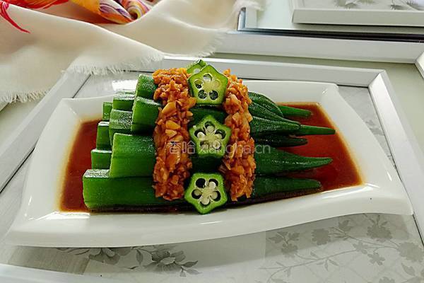 蒜蓉秋葵的做法图解10